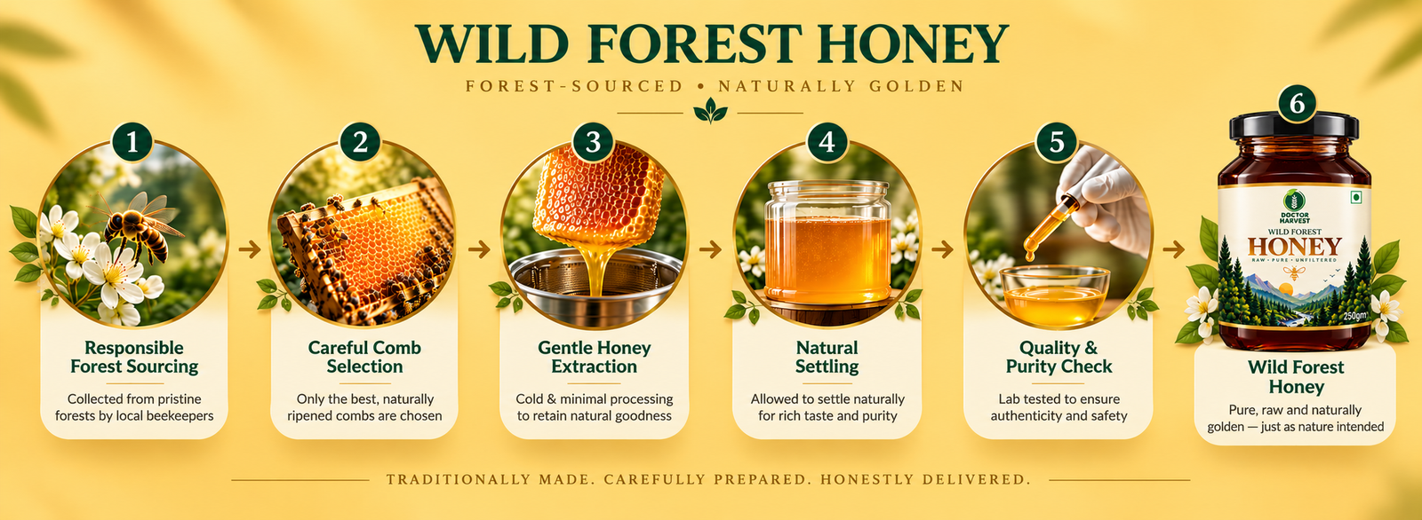 Wild Forest Honey Journey Infographic